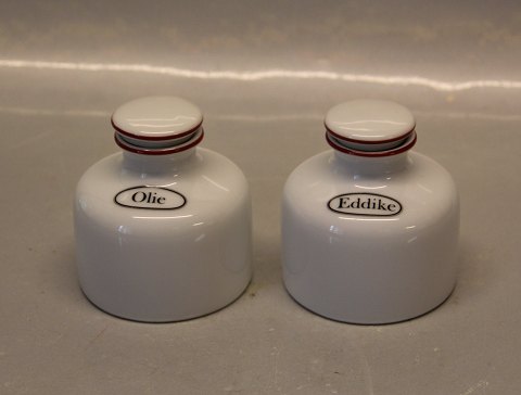 Køkken og kryderiserie Bing & Grøndahl Olie og Eddike Rød Linje