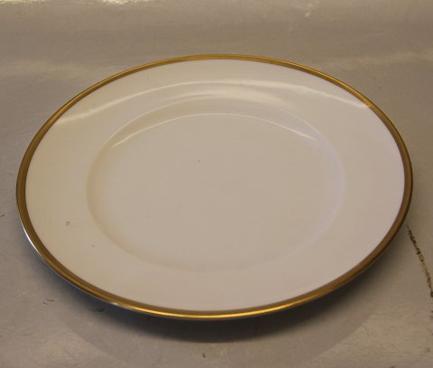 Haga? B&G Porcelain 026 Luncheon plate 21.5 cm broad polished gold rim, form 601  (326)