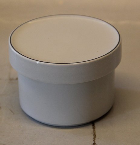 Royal Copenhagen Aluminia fajance Blåkant 3063 Sukkerskål med låg 6,5 x 9,5 cm (159)