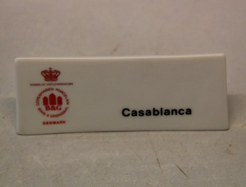 Casablanca B&G Porcelain Dealer Sign for Advertising: Casablanca