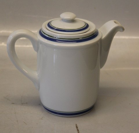 White and blue 821 Individual coffee pot 14 cm Bing & Groendahl Dinnerware,