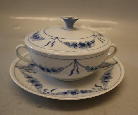 B&G 247 Bouillonkop 3 dl (481) med låg og underkop 27,7 cm Blå Empire porcelæn