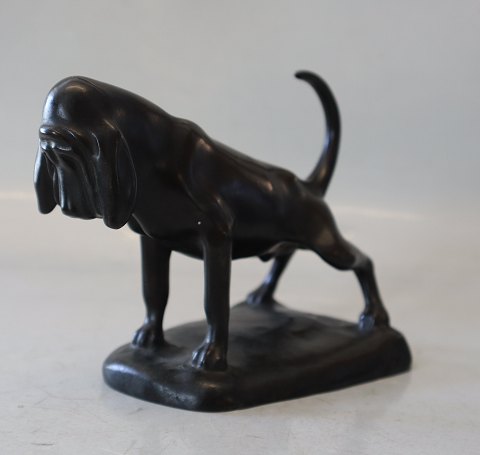 Bronze - Bloodhound puppy "Pedro" by Jean René Gauguin 1911