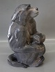 Royal Copenhagen figurine 1199 RC Monkey and baby Knud Kyhn pre-1910 30 x 19 cm