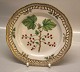Flora Danica Danish Porcelain20-3554 Ribes rubrum L. Stand for Small Round Fruit Basket/Pierced Lunch Plate New # 635. (From the year 1975) 9"
