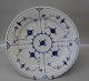 OLD B&G Blue Traditional porcelain RIBBED 025 Dinner plates 24,5 cm