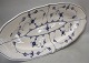 Kongelig Dansk Porcelæn Musselmalet 105-1 Stort smalt fiskefad 60 x 23 cm (389)