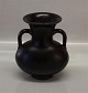 Royal Copenhagen Art Pottery 3220 RC Ox Blood Glazed Vase with handles 19 cm BW