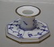 Blue Fluted Danish Porcelain 3334-1 Candlestick with gold