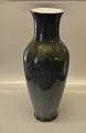 Stor Kongelig Dansk Vase Olivengrøn løbe- og krystalglasur ca 42 cm Valdemar Engelhardt VE