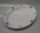 Kongelig Dansk Strøblomst - let Henriette # 482-8538 Ovalt fad 33 cm - let slid på guld	