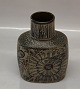 Aluminia Baca kunstfajance 870-3207 Brun Vase  13.5 cm Nils Thorson Baca 1972