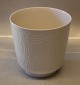 Kongelig Dansk 4133 Kgl. Hvid Urtepotte - vase 14 x 14.5 cm Blanc de Chine Thorkild Olsen