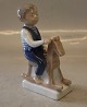 5196 Kgl. Dreng med gyngehest 13 cm Hanne Varming Kongelig Dansk Porcelæn