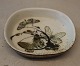1047-5302 RC Aluminia Dianna stoneware tray with butterfly 3 x12.5 x 11 cm Nils Thorsson Kongelig Dansk Stentøj