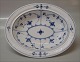 Kongelig Dansk Porcelæn Musselmalet 279-1 Ragoutfad/lågfad, ovalt, 22 x 27 cm uden låg