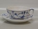 Kongelig Dansk Porcelæn Musselmalet 357-1 Kaffekop, halvtynd 3.7 x 8.1 cm og underkop 11.3 cm